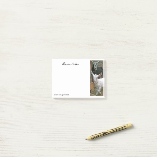 Bauernhof-Anmerkungen Post-it Klebezettel (Auf Schreibtisch)