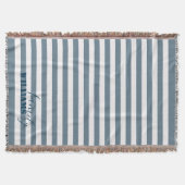 Bauernhof Aquamarine Streifen werfen Blanke Decke (Vorderseite)