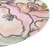 Bauernhof Aquarell Blütenpracht kundenspezifisch e Schneidebrett (Ecke)