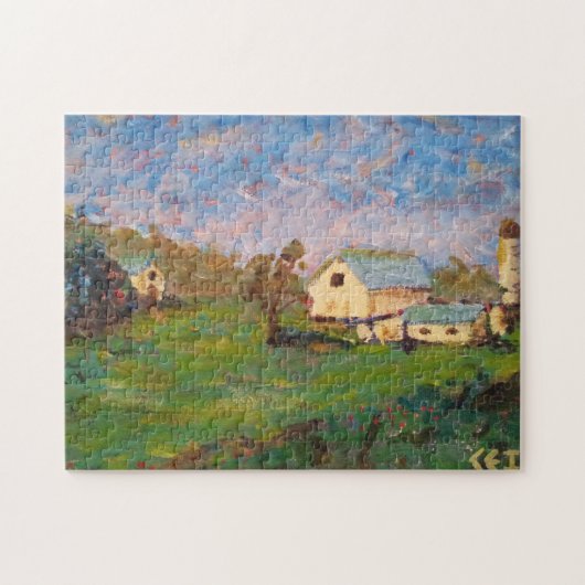 Bauernhof auf der Zion Road 11x14 Zoll Puzzle (Horizontal)