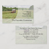 Bauernhof-Auftragnehmer-Visitenkarte Visitenkarte (Vorne/Hinten)