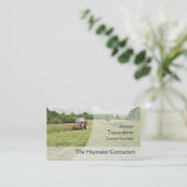 Bauernhof-Auftragnehmer-Visitenkarte Visitenkarte (Stehend Vorderseite)