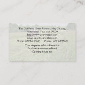 Bauernhof-Auftragnehmer-Visitenkarte Visitenkarte (Rückseite)