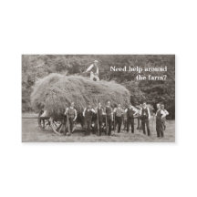 Bauernhof-Auftragnehmer-Visitenkarte