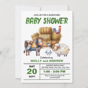 Bauernhof-Baby-Party-Einladung Einladung