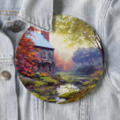 Bauernhof/Bach/Holz/Malerei Button (Beispiel)