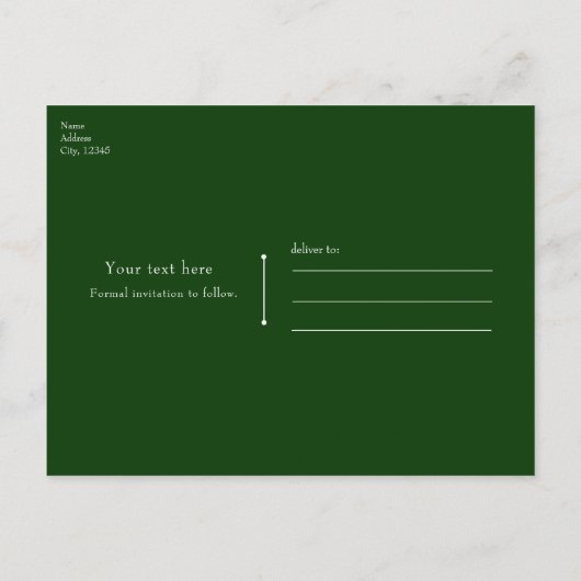 Bauernhof Barnyard Traktor Save the Date Einladung (Rückseite)