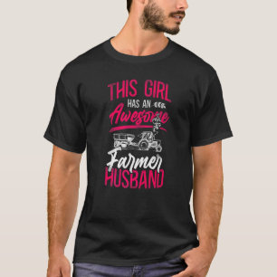 Bauernhof Bauer Ehemann Traktor Vintage Dieses Mäd T-Shirt