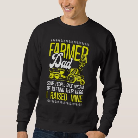 Bauernhof Bauer Vater Vater Traktor Bauer Vater Ei Sweatshirt (Vorderseite)