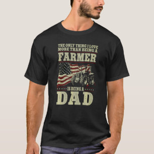 Bauernhof Bauer Vater Vintage Traktor Amerikanisch T-Shirt