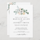 Bauernhof Baumwolle Eukalyptus Hochzeit Einladung (Vorne/Hinten)