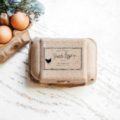 Bauernhof Best | Eierkarton - Briefmarke Gummistempel