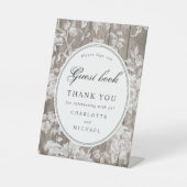 Bauernhof Bitte unterschreiben Sie unser Gästebuch Sockelschild (Vorderseite)