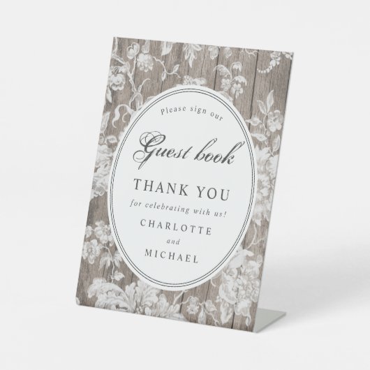 Bauernhof Bitte unterschreiben Sie unser Gästebuch Sockelschild (Vorderseite)