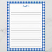 Bauernhof Blau und Weiß Gingham Karierte Rezeption (Rückseite)