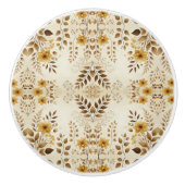 Bauernhof Blumenmuster Keramikknauf (Vorderseite)