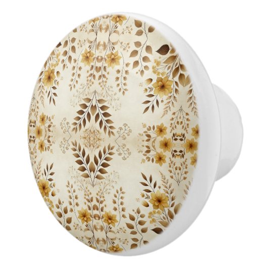 Bauernhof Blumenmuster Keramikknauf (Rechts)