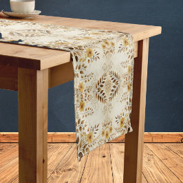 Bauernhof Blumenmuster Kurzer Tischläufer