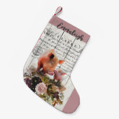 Bauernhof Blumenrinde Schweine Kleiner Weihnachtsstrumpf (Vorderansicht (hängend))