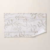 Bauernhof Botanisches Weißholz Rosa Rustikale Blät Badhandtuch Set (Handtuch)