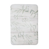 Bauernhof Botanisches Weißholz Rustikale Blätter Badematte (Vorderseite Vertikal)