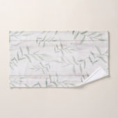 Bauernhof Botanisches Weißholz Rustikale Blätter Badhandtuch Set (Handtuch)