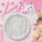 Bauernhof Botanisches Weißholz Rustikale Blätter Pappteller (Party)