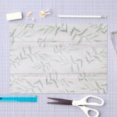 Bauernhof Botanisches Weißholz Rustikale Blätter Seidenpapier (Handwerk)