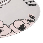 Bauernhof Bunny Magnolio Blume Ostern Schneidebrett (Ecke)