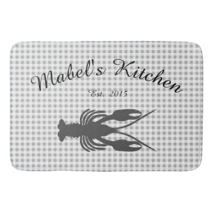 Bauernhof Cajun Crawfish Monogram Kitemat Badematte