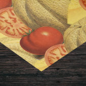 Bauernhof Chic Red Gold Cantaloupes und Tomaten Seidenpapier