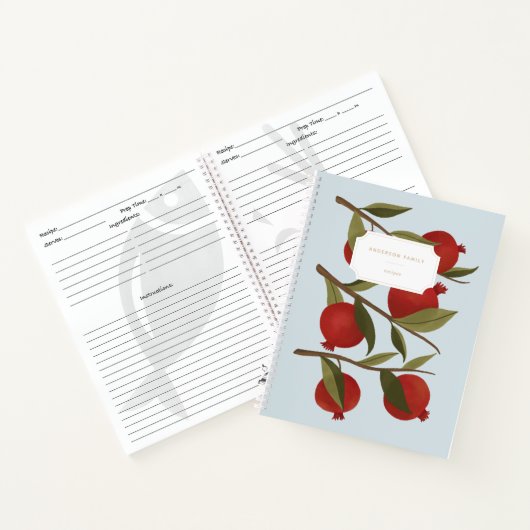 Bauernhof Citrus Pomegranate Zweigstelle Rezept Bu Notizblock (Innenseite)