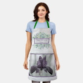 Bauernhof, Country Iris Blume & Eucalyptis Schürze (Getragen)