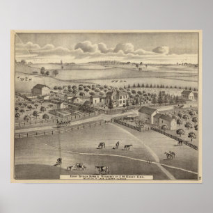 Bauernhof des Wirbels u. Wohnsitz auf lager, Poster