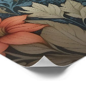 Bauernhof Donkey William Morris Inspiriert Poster (Ecke)