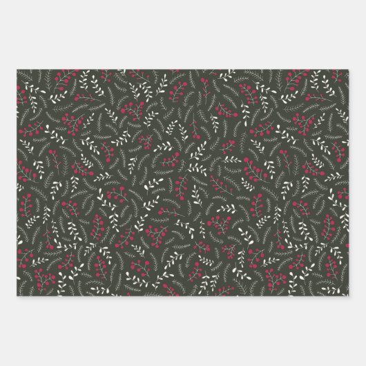 Bauernhof dunkle Kiefer rustikale Laubbaumstruktur Geschenkpapier Set (Vorderseite)