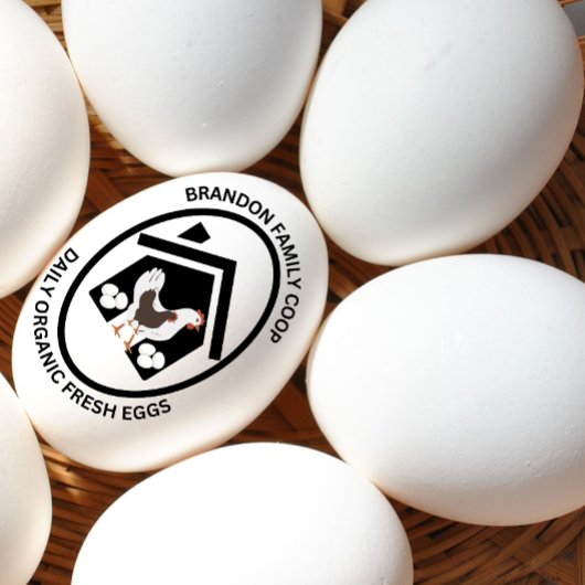 Bauernhof Eierkarton Briefmarke Bio Frischeier Gummistempel