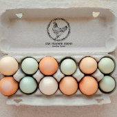 Bauernhof Eierkarton Briefmarke Gummistempel