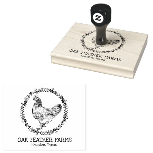 Bauernhof Eierkarton Briefmarke Gummistempel (Stempel)