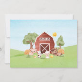 Bauernhof Einladung zum Geburtstag - Aquarell - Ba (Rückseite)