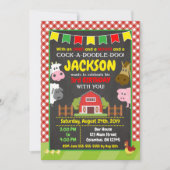 Bauernhof Einladung zum Geburtstag / Barnyard Part (Vorderseite)