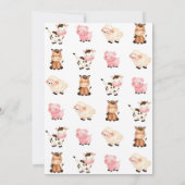 Bauernhof Einladung zum Geburtstag, Junge drei I-E (Rückseite)