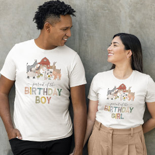 Bauernhof-Eltern des Geburtstagsjungen T-Shirt
