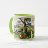 "BAUERNHOF" Entwurf Wecker-Tasse Tasse (Vorderseite Links)