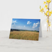 Bauernhof-Feld-Ansicht Karte (Gelbe Blume)