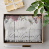 Bauernhof Floral Hereford Kühe Seidenpapier (Geschenk)