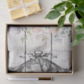 Bauernhof Floral Holstein Kühe Seidenpapier (Geschenk)