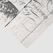 Bauernhof Floral Leghorn Hühner Seidenpapier (Detail)