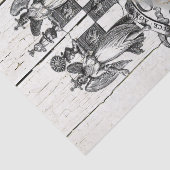 Bauernhof Floral Merino Sheep Seidenpapier (Detail)