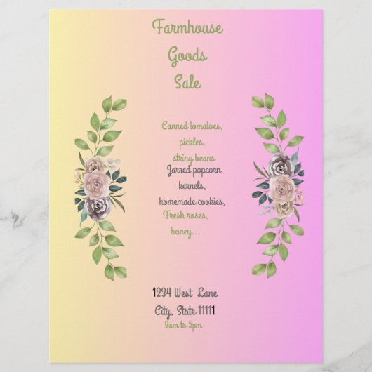 Bauernhof Flyer (Vorne)